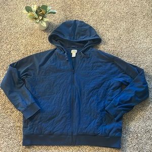 L.L Bean Quilted Full Zip Hooded Jacket